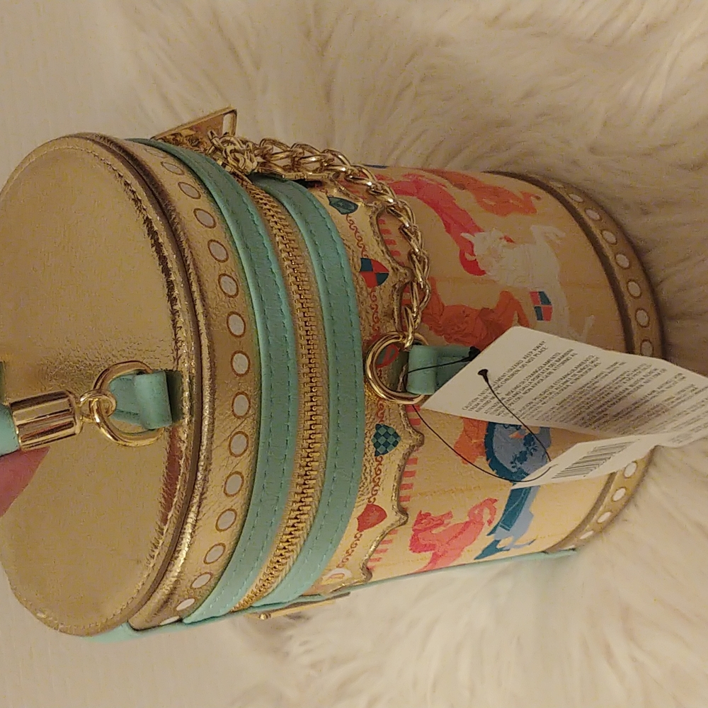 💝FIRM! NWT DISNEY PARKS LOUNGEFLY KING ARTHUR CAROUSEL CROSSBODY (LAST ONE) - Picture 6 of 10